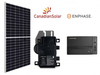 KIT de 3 kW microinversor Enphase + Canadian Solar (accesorios incluidos)
